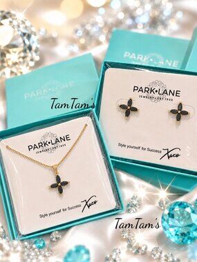 Park Lane Remy Black Earring Necklace Set